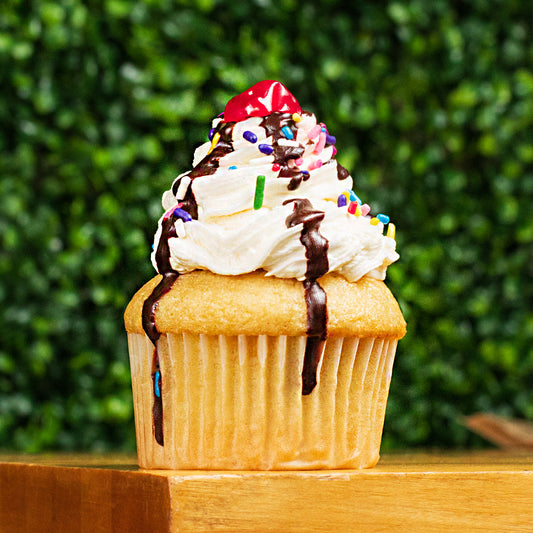 Banana Split Cupcake